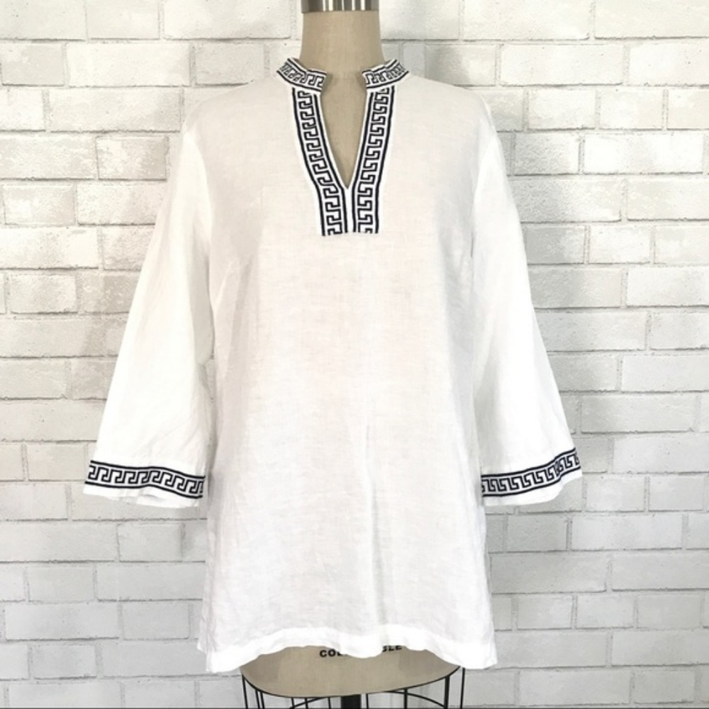 Kenar Linen Embroidered Tunic